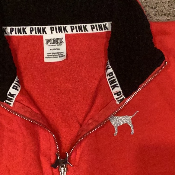 PINK red sweatshirt - Picture 3 of 5